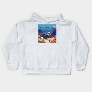 Cute Sea Creatures Kids Hoodie